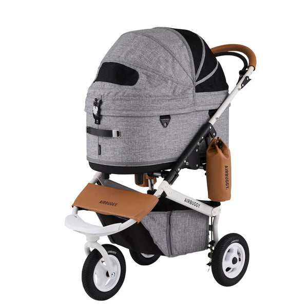 AIR BUGGY DOME3 アースグレー AirBuggy Dome3 Large Stroller Earth Grey, No-Bump Ride | Go Doggie