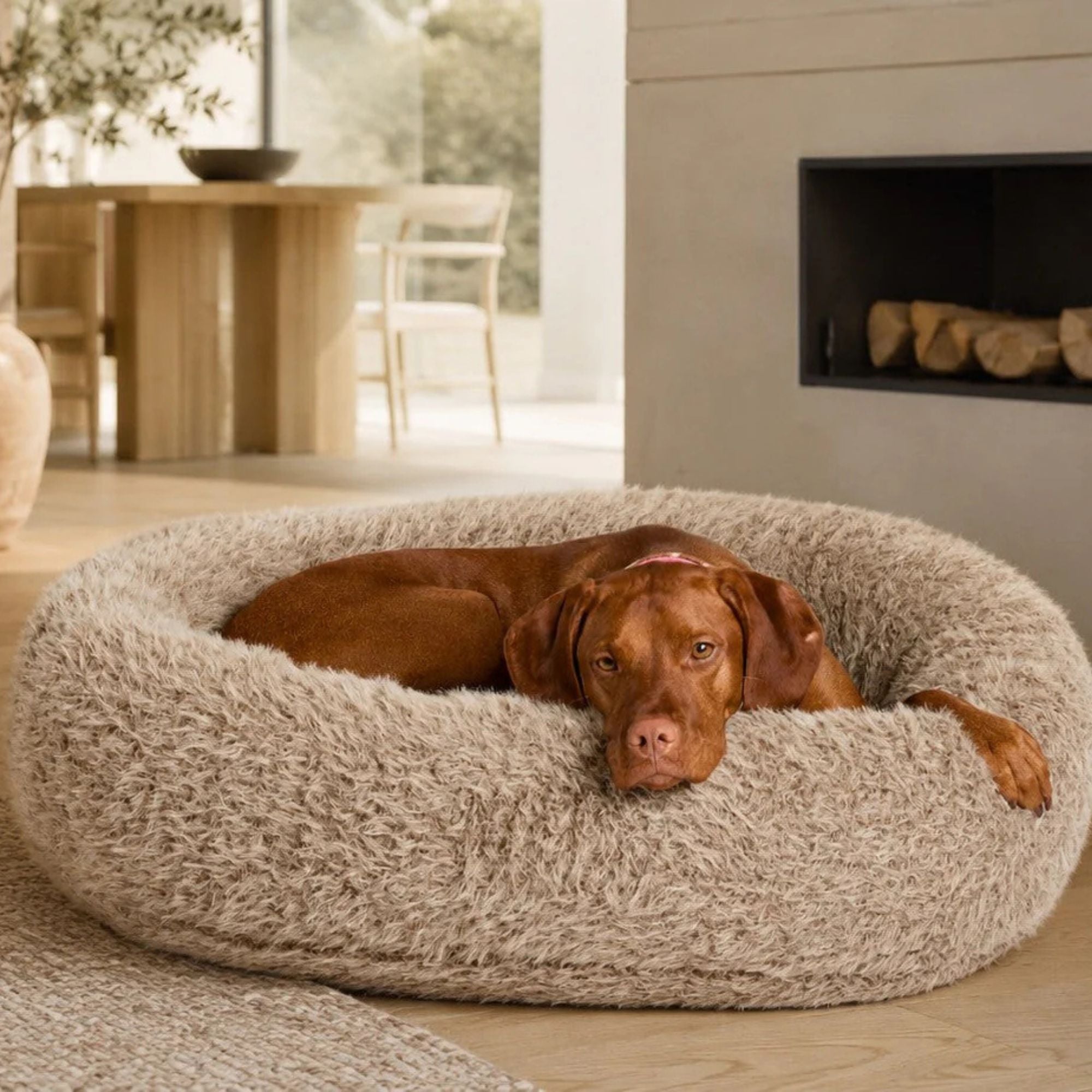 Bowsers Donut Dog Bed - Soft Textures