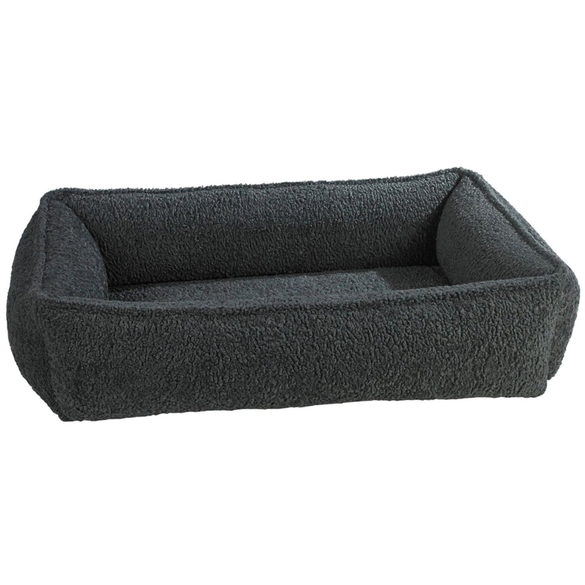 Grey Sheepskin Bowsers Urban Lounger Dog Bed