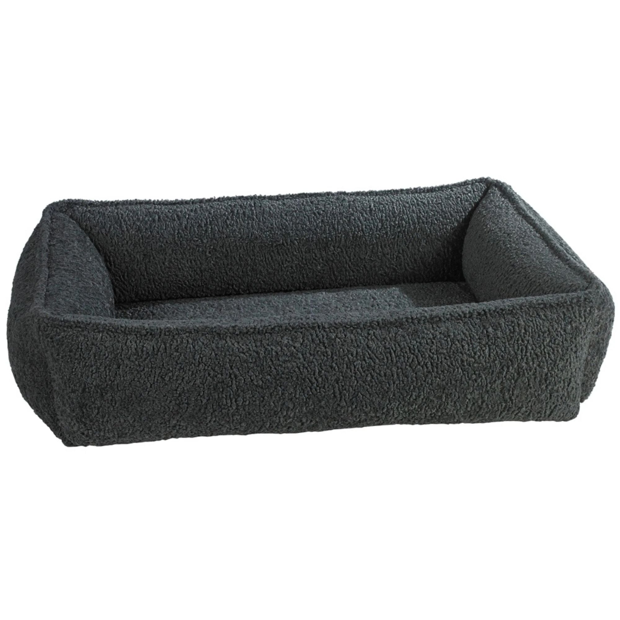 Grey Sheepskin Bowsers Urban Lounger Dog Bed