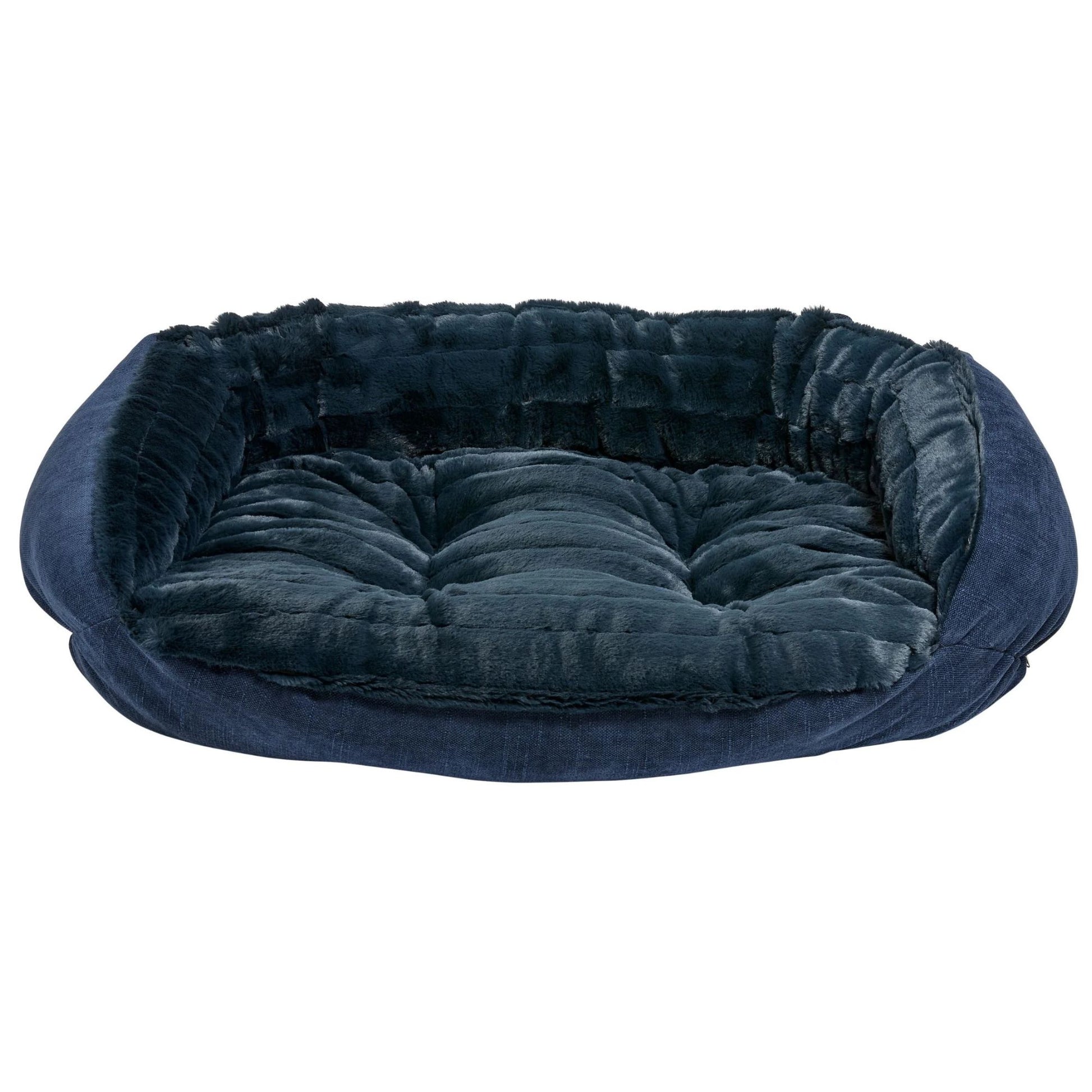 Majestic Blue / True Navy Bowsers Crescent Reversible Dog Bed