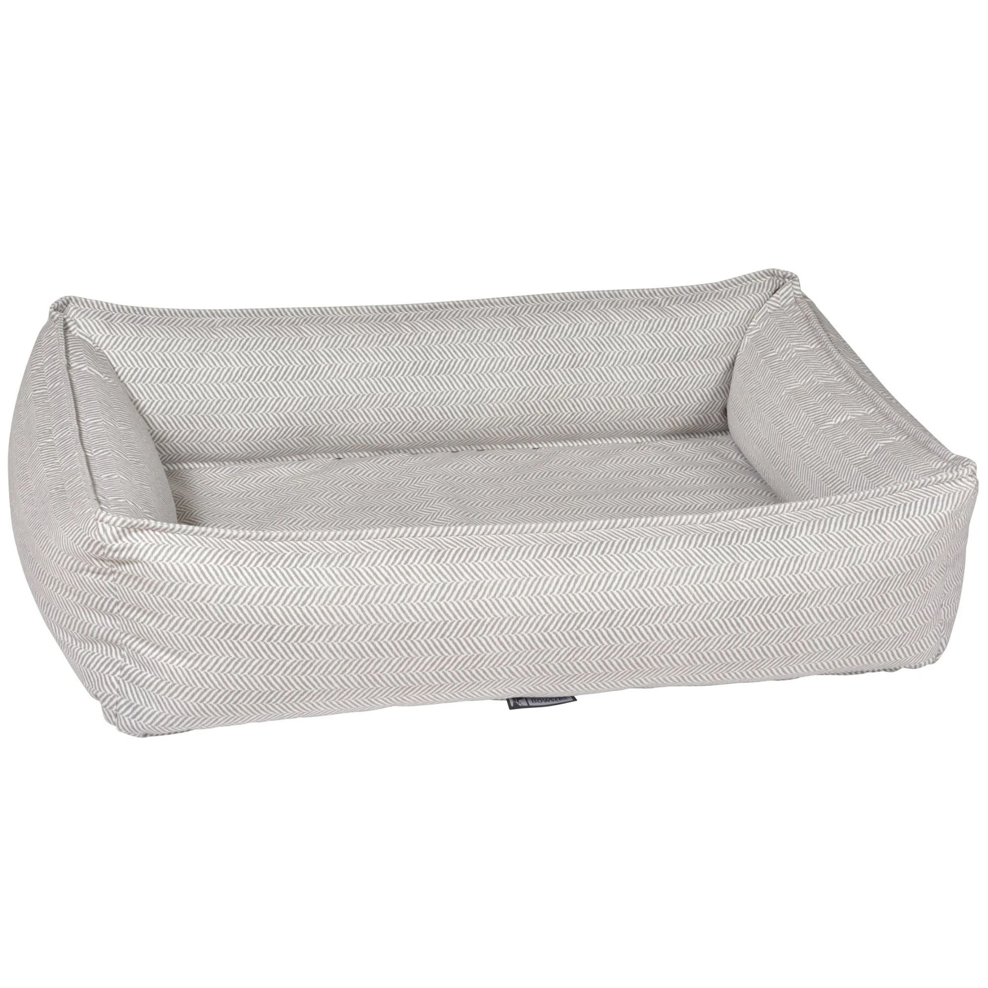 Taupe Herringbone Bowsers Urban Lounger Dog Bed