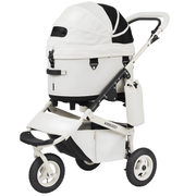 AirBuggy Dome 3 Premier Cruise Line Dog Stroller – Ivory White (Regular) - godoggiestyle