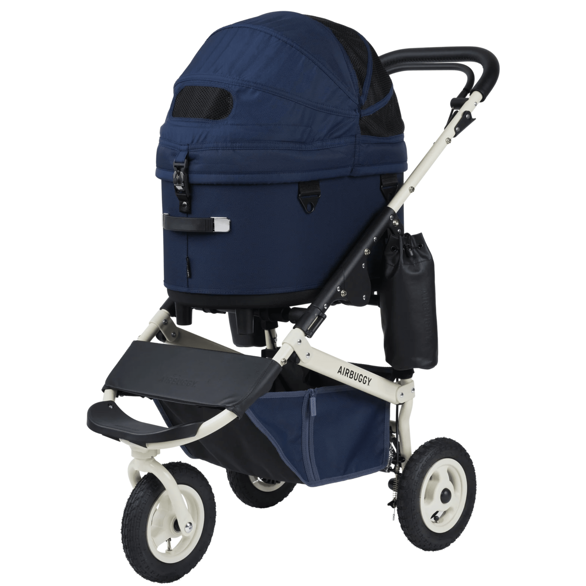 AirBuggy Dome 3 Premier Cruise Line Dog Stroller – Navy Blue (Regular) - godoggiestyle
