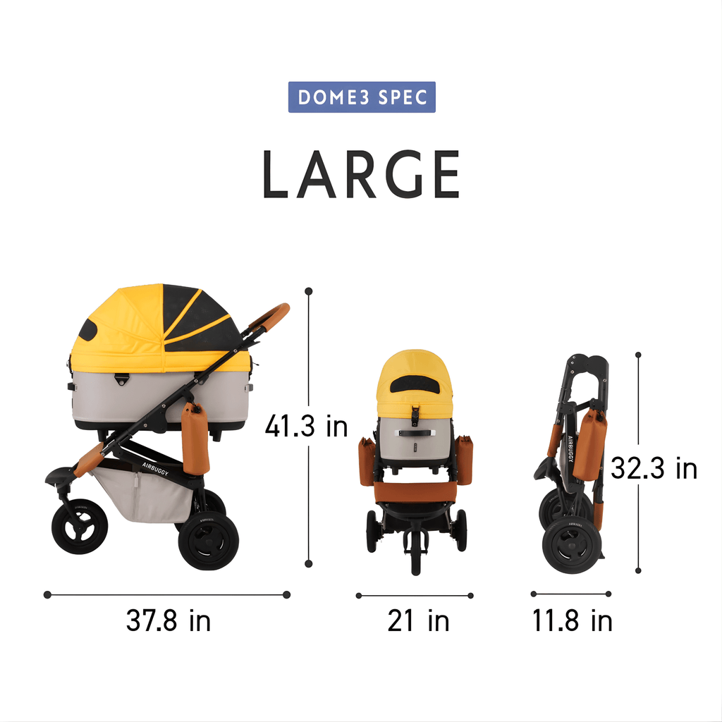 Dim Grey AirBuggy DOME3 Premier Large Dog Stroller – godoggiestyle