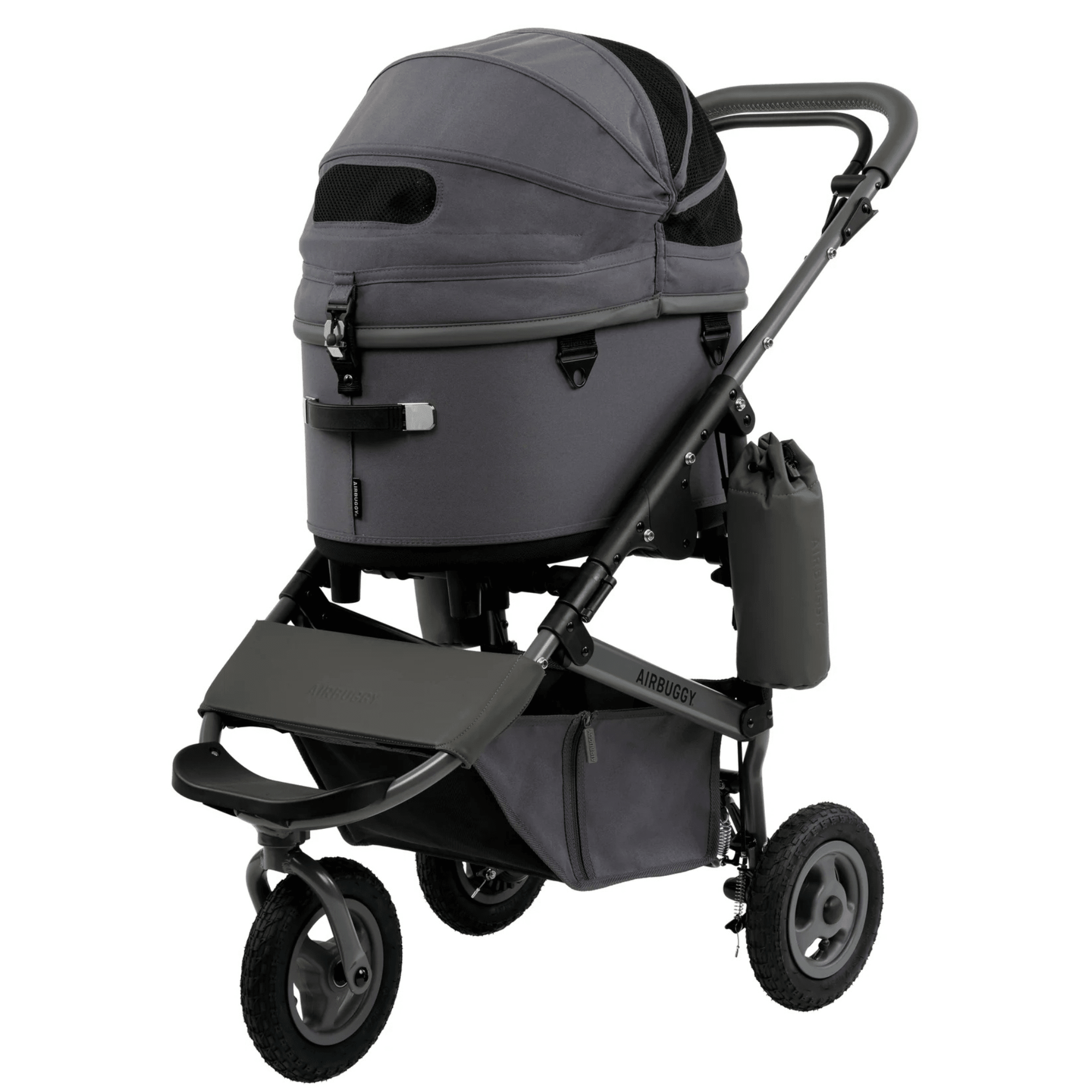 AirBuggy Dome 3 Premier Dog Stroller – Dim Grey (Regular) - godoggiestyle