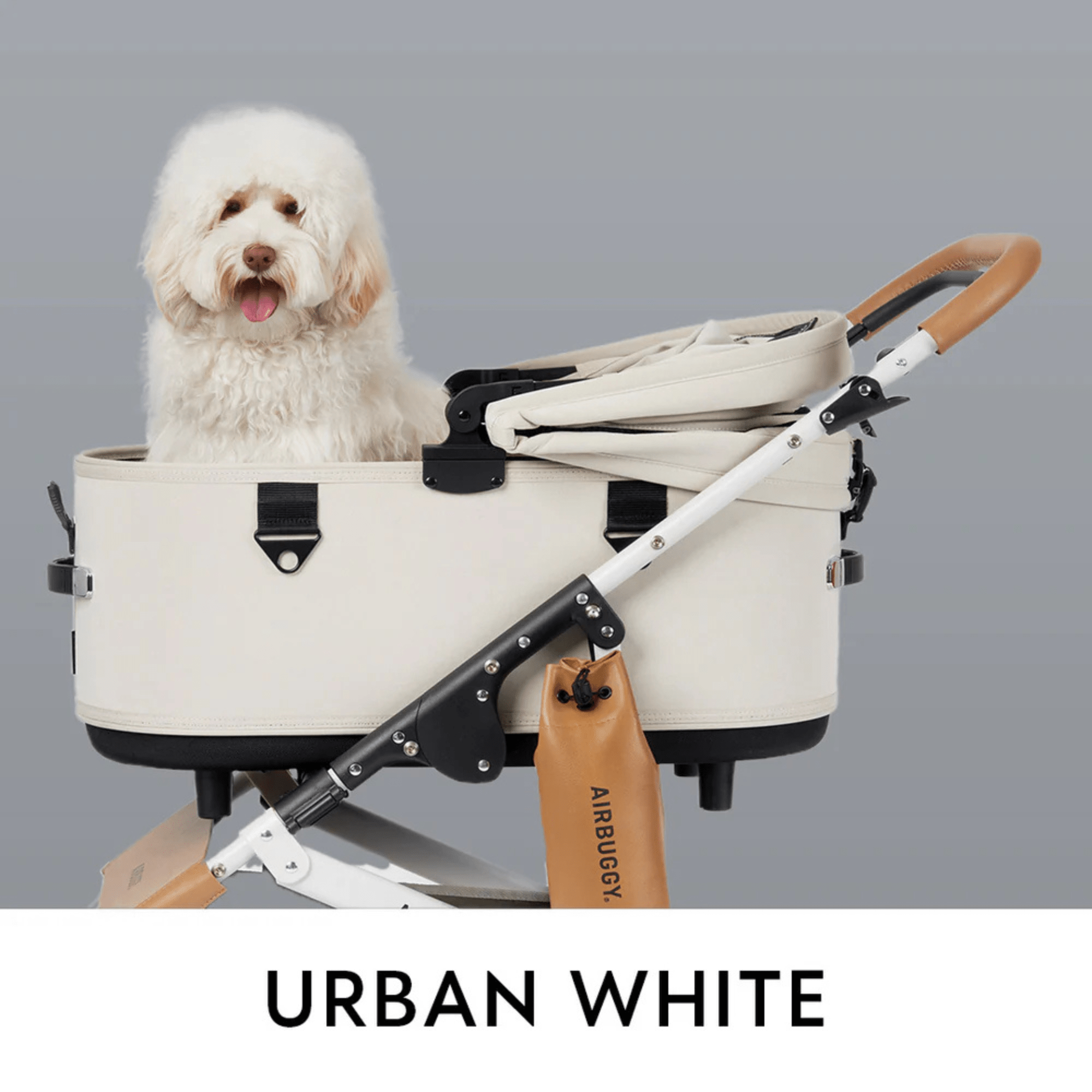 AirBuggy Dome 3 Premier Urban Series Dog Stroller – Urban White (Regular) - godoggiestyle