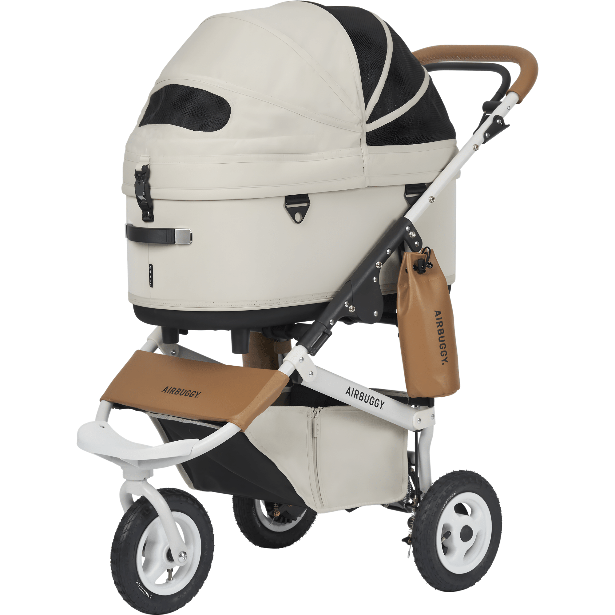 AirBuggy Dome 3 Premier Urban Series Dog Stroller – Urban White (Regular) - godoggiestyle