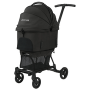 AirBuggy Wiz X Pet Stroller – True Black, Lightweight & Foldable | Go Doggie Style - godoggiestyle
