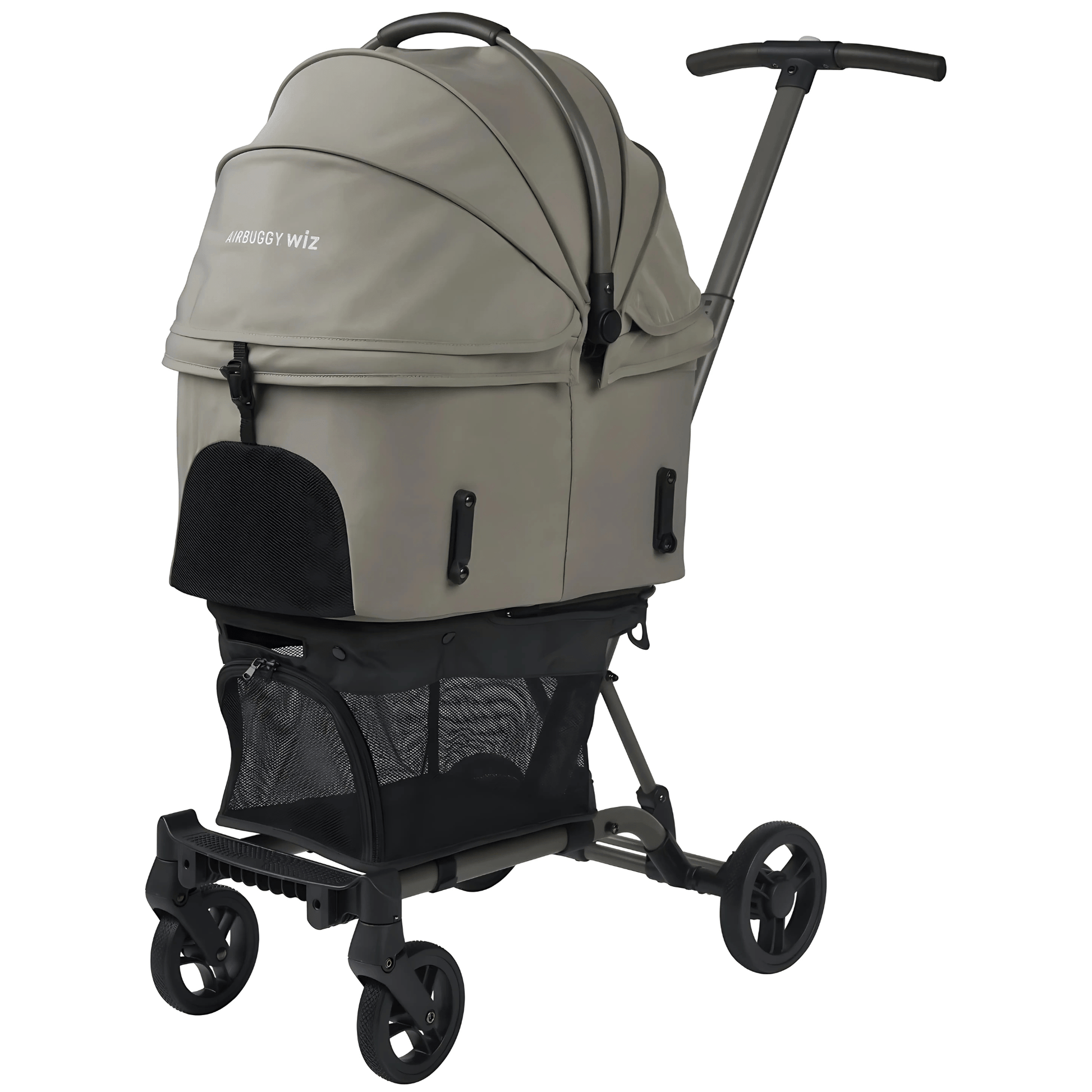 AirBuggy Wiz X Pet Stroller – Vintage Khaki, Lightweight & Sleek | Go Doggie Style - godoggiestyle
