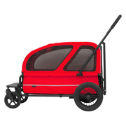 Berry Red Carriage Pet Cart Dog Stroller by Airbuggy - godoggiestyle