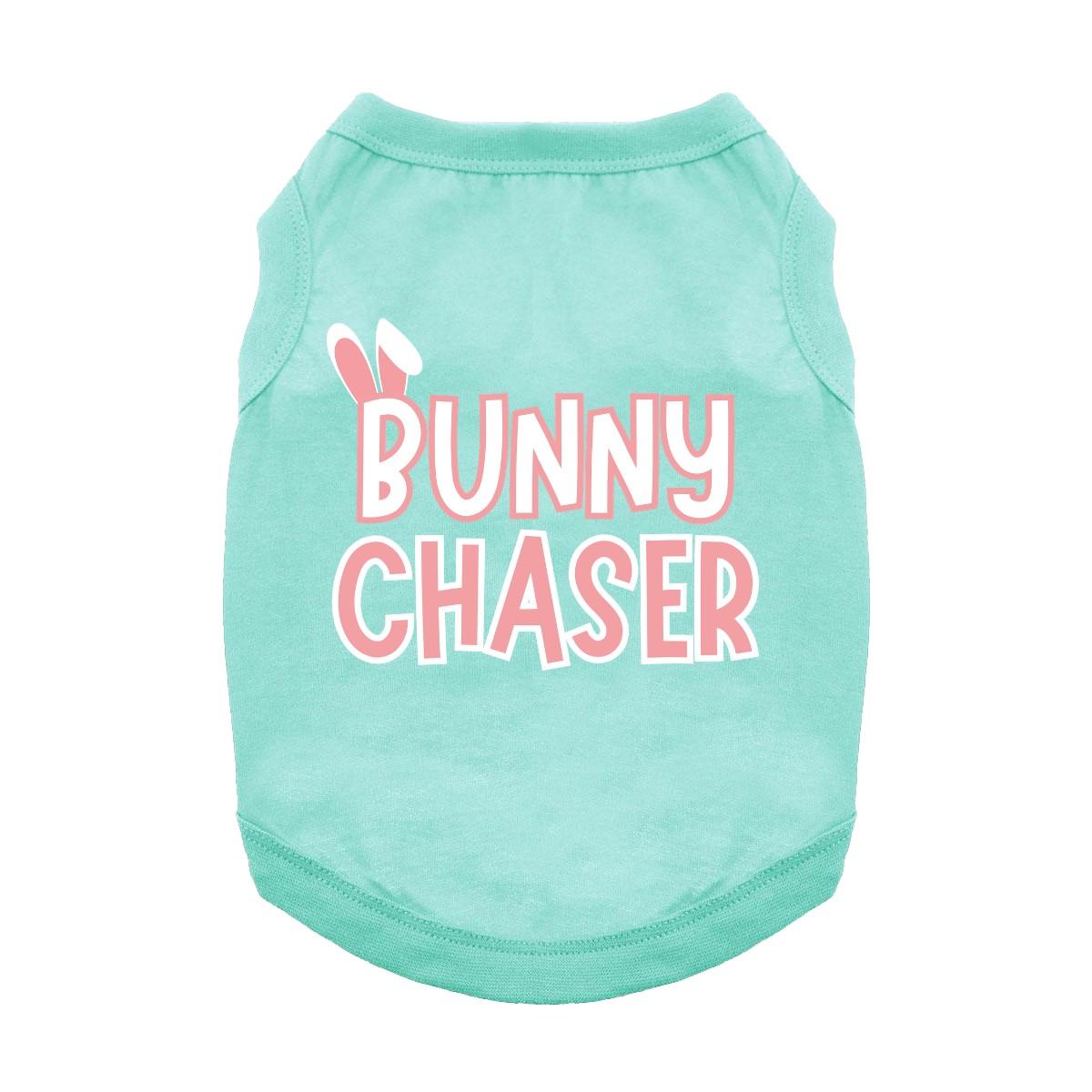 Bunny Chaser Dog Shirt - Teal - godoggiestyle