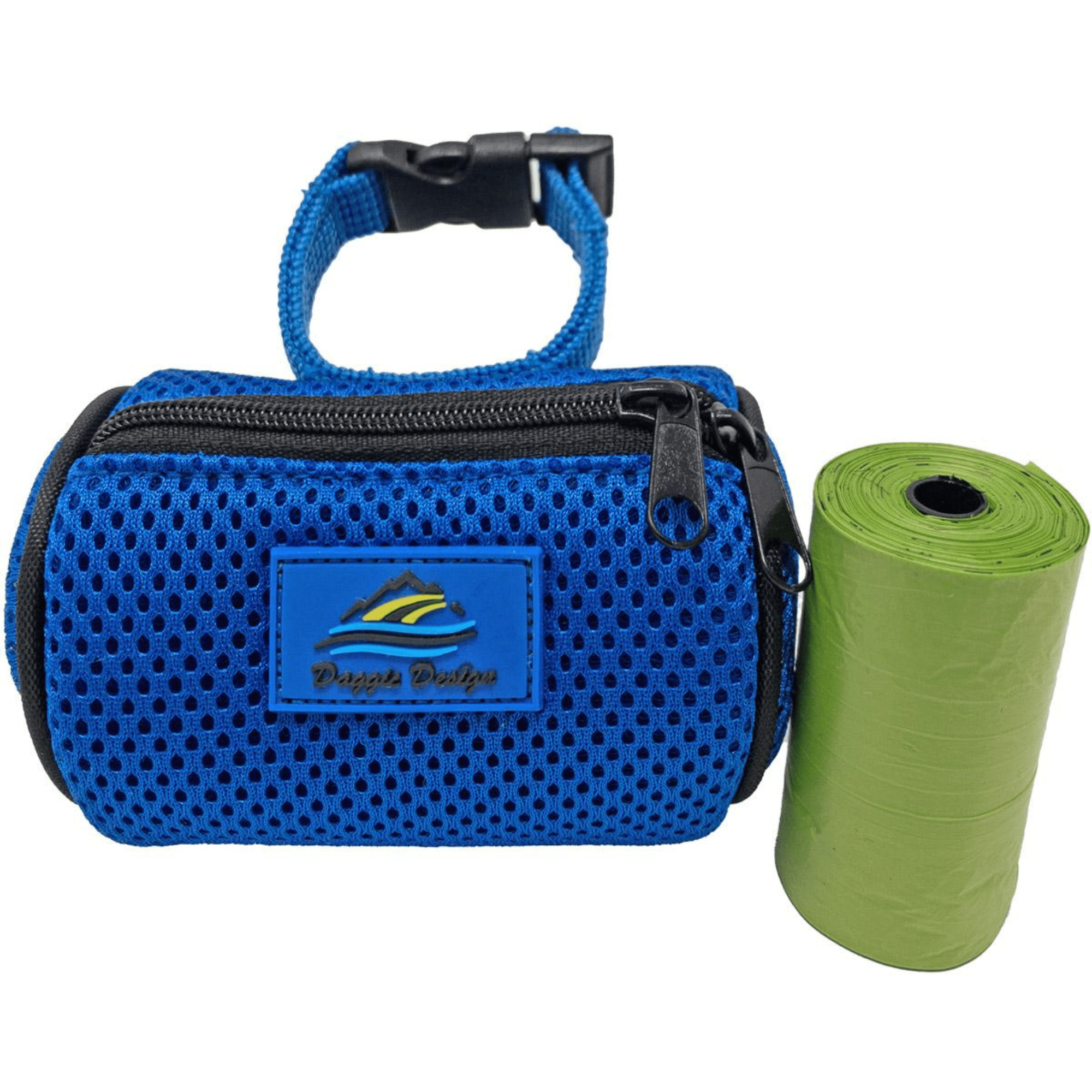 Cobalt Blue Dog Poop Bag Holder – Clips to Leash or Harness | Go Doggie Style - godoggiestyle