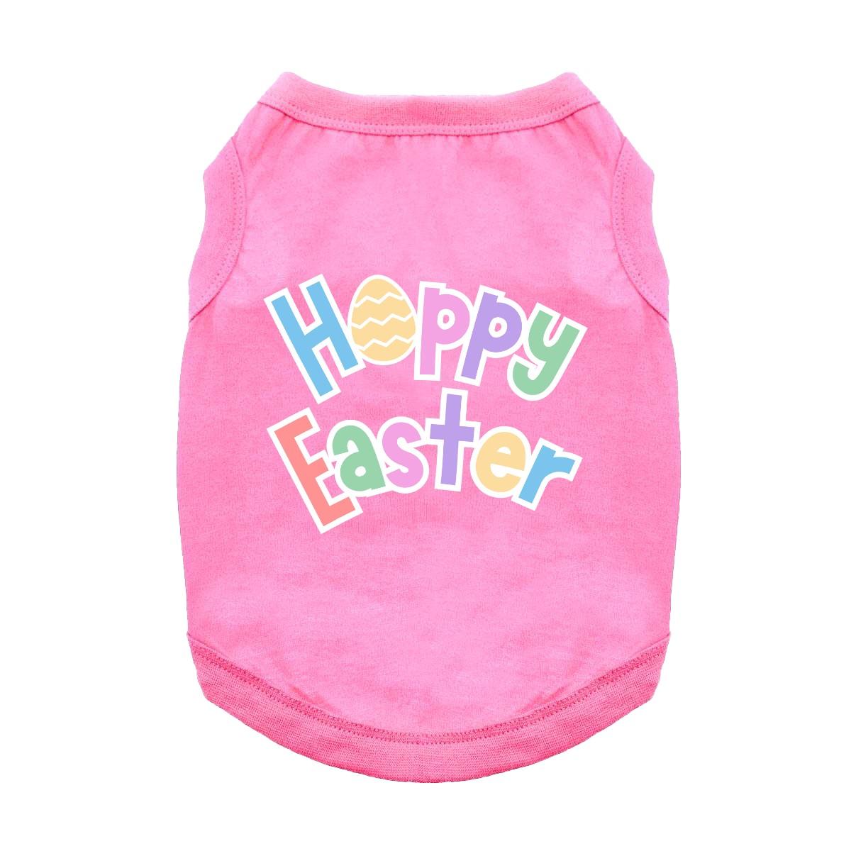 Hoppy Easter Dog Shirt - Carnation Pink - godoggiestyle