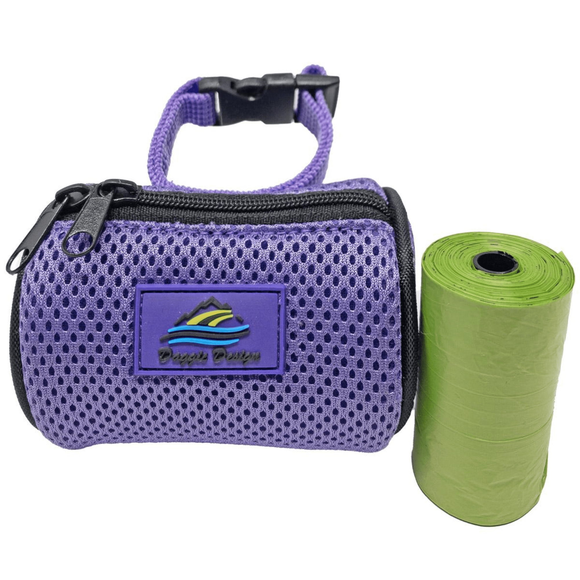Paisley Purple Dog Poop Bag Holder – Clips to Leash or Harness | Go Doggie Style - godoggiestyle