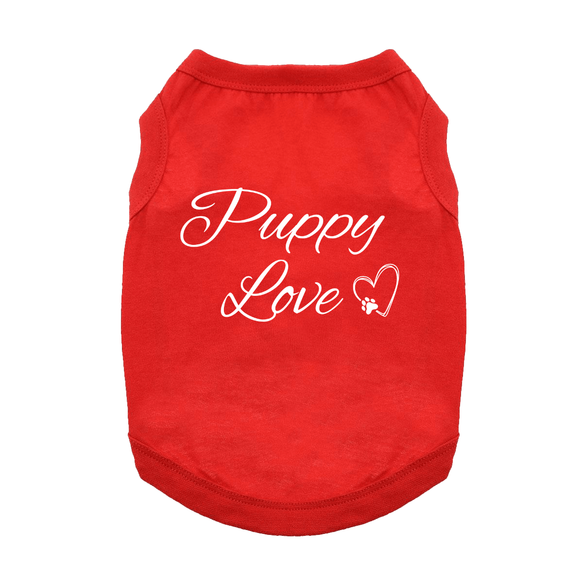 Puppy Love Dog Shirt - Flame Scarlet Red - godoggiestyle