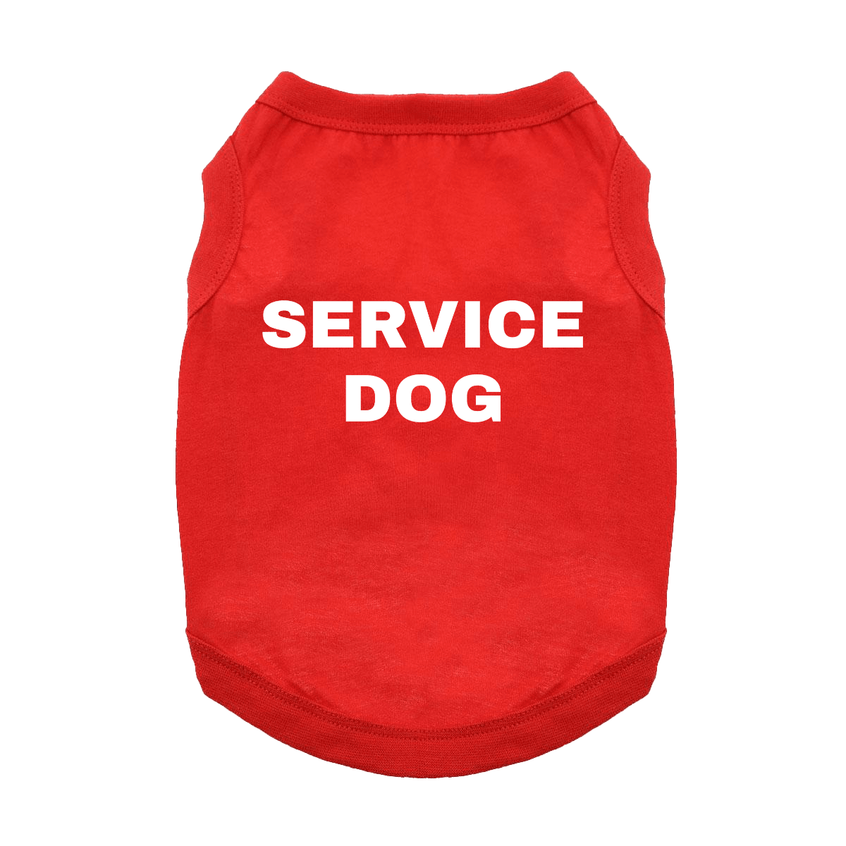 Service Dog Dog Shirt - Flame Scarlet Red - godoggiestyle
