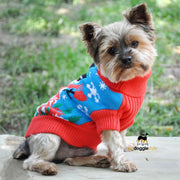 100% Combed Cotton Holiday Dog Sweater| Ugly Snowman| Warm Soft Thick Sweater |Size XXS to 3 XL | godoggiestyle