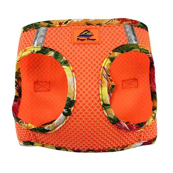 American River Choke Free Harness Hawaiian Trim - Sunset Orange - godoggiestyle