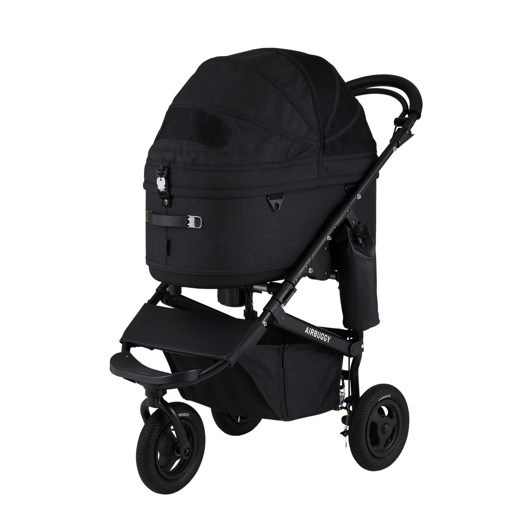 Earth Black DOME3 Dog Stroller by Airbuggy (LARGE)-godoggiestyle
