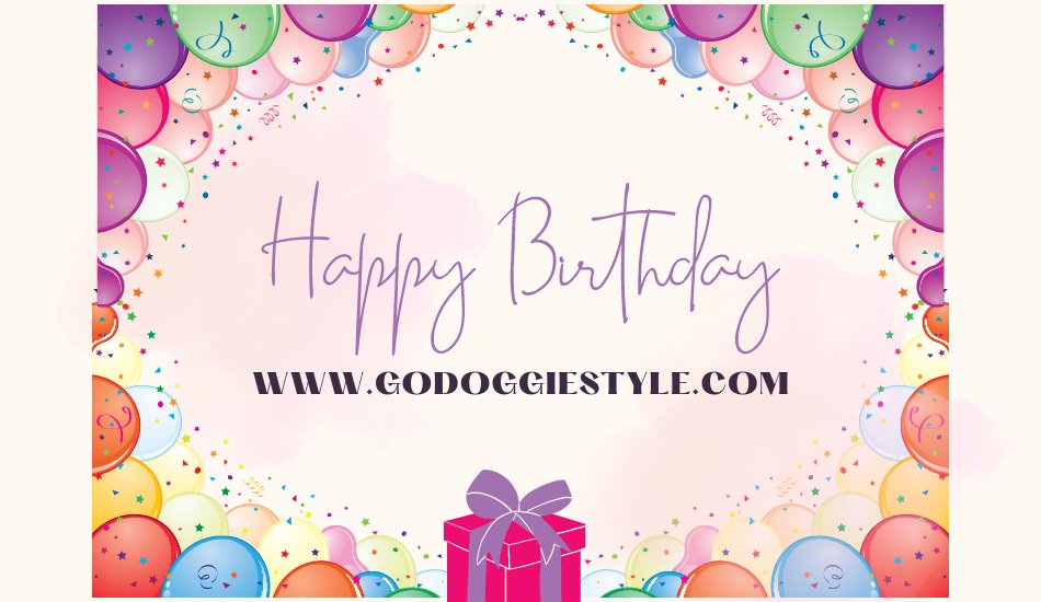 Happy Birthday - Gift Card - Option 1 - godoggiestyle