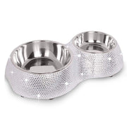 Hello Doggie Crystal Dining Bowls-godoggiestyle