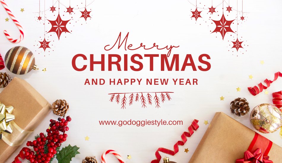 Merry Christmas - Gift Card - Option 1 - godoggiestyle