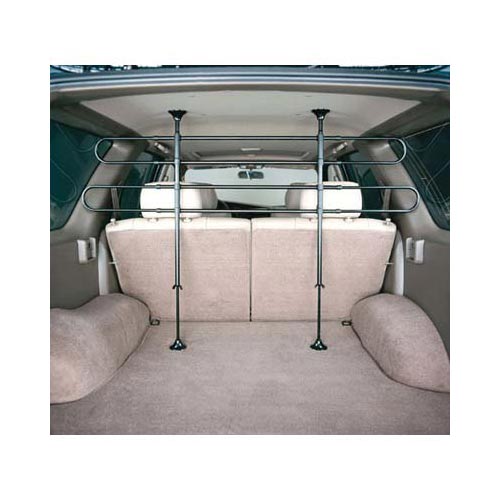 Midwest 4 Bar Tubular Vehicle Barrier Black 39.5" x 5.25" x 2.5" - godoggiestyle