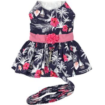 Moonlight Sails Dog Dress with Matching Leash - godoggiestyle