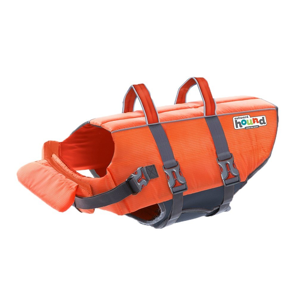 Outward Hound Dog Life Jacket Extra Small Orange 5" x 11" x 7" - godoggiestyle