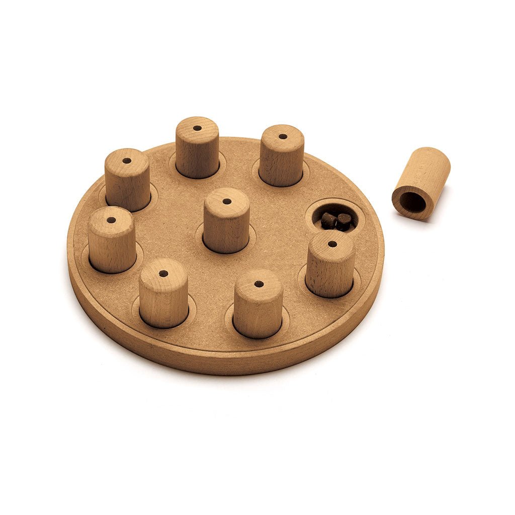 Outward Hound Nina Ottosson Dog Smart Composite Puzzle Game Large Brown 9.25" x 9.25" x 2.5" - godoggiestyle