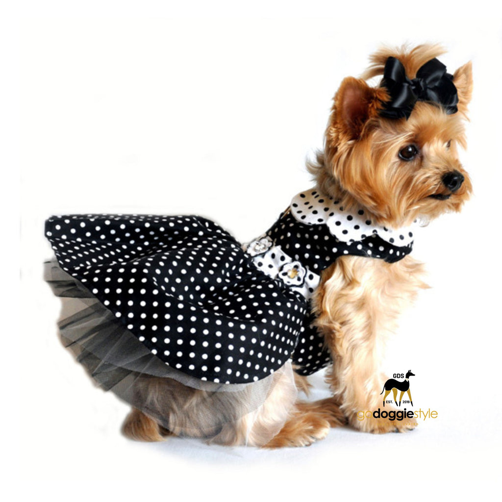 xs dog christmas dress Doggie Design Holiday Dog Harness Dress