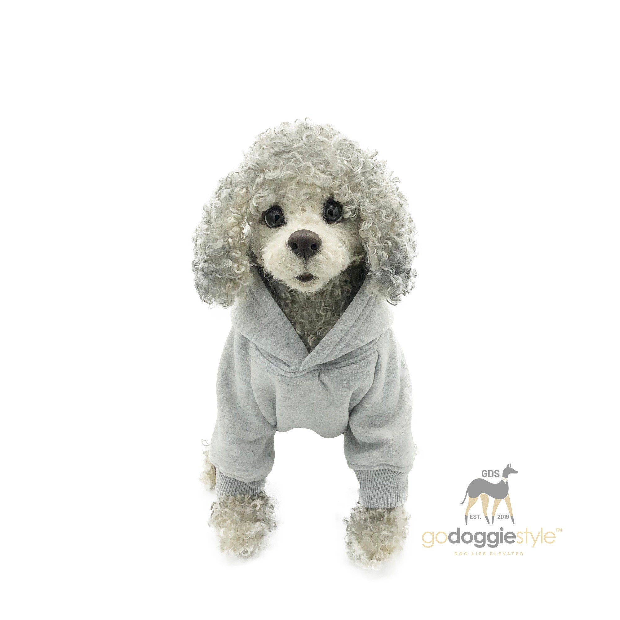 Premium Dog Hoodie - Pet Hoodie - Puppy Clothing - Dog Clothes - Outdoor Dog Coat - S-9XL Black - godoggiestyle