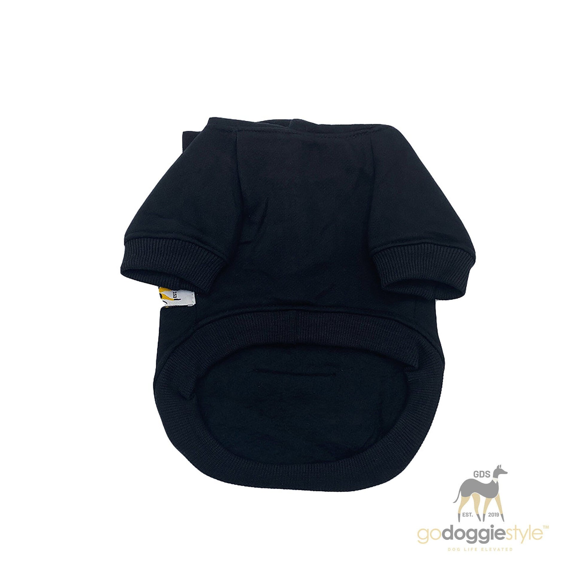 Premium Dog Hoodie - Pet Hoodie - Puppy Clothing - Dog Clothes - Outdoor Dog Coat - S-9XL Black - godoggiestyle