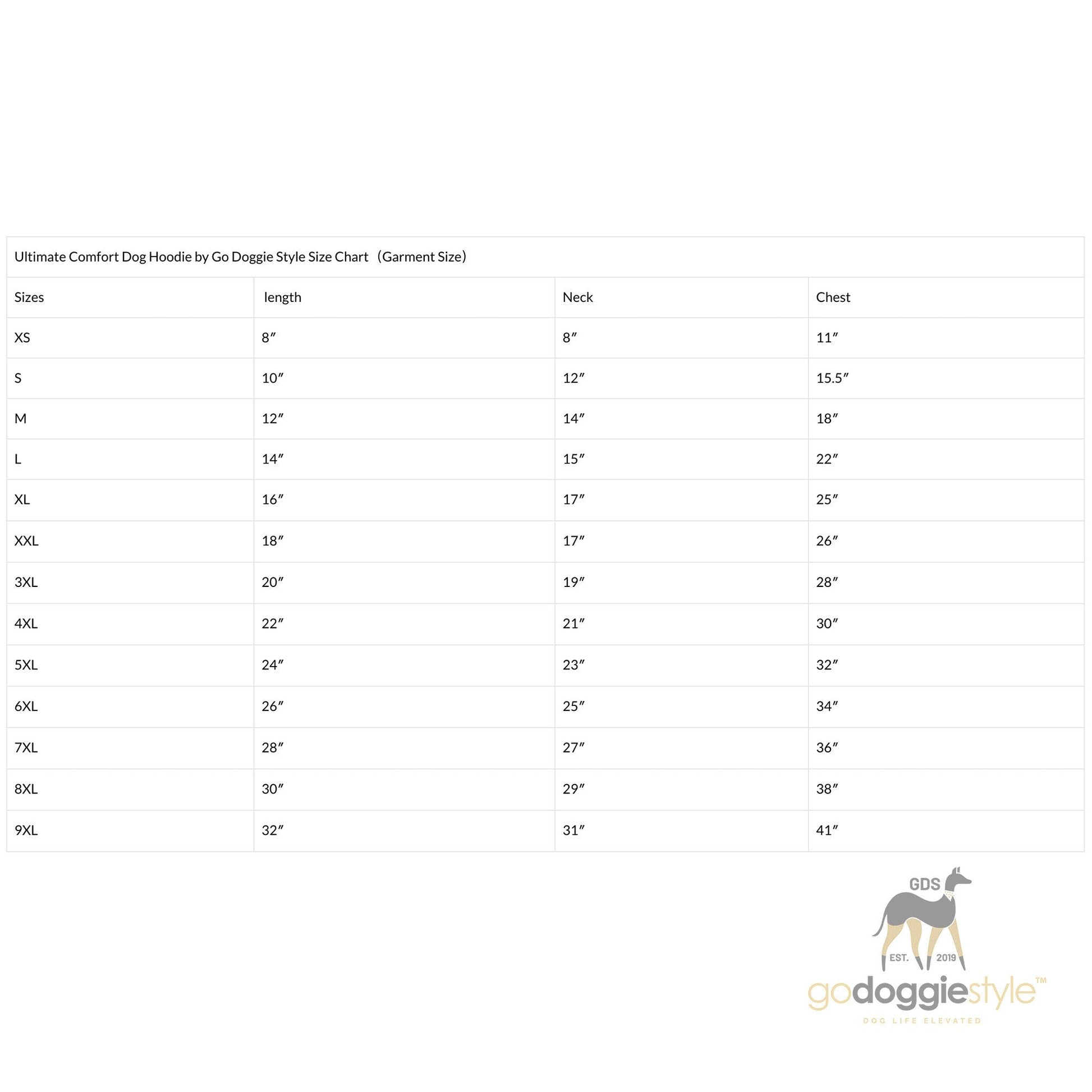Premium Dog Hoodie - Pet Hoodie - Puppy Clothing - Dog Clothes - Outdoor Dog Coat - S-9XL Black - godoggiestyle