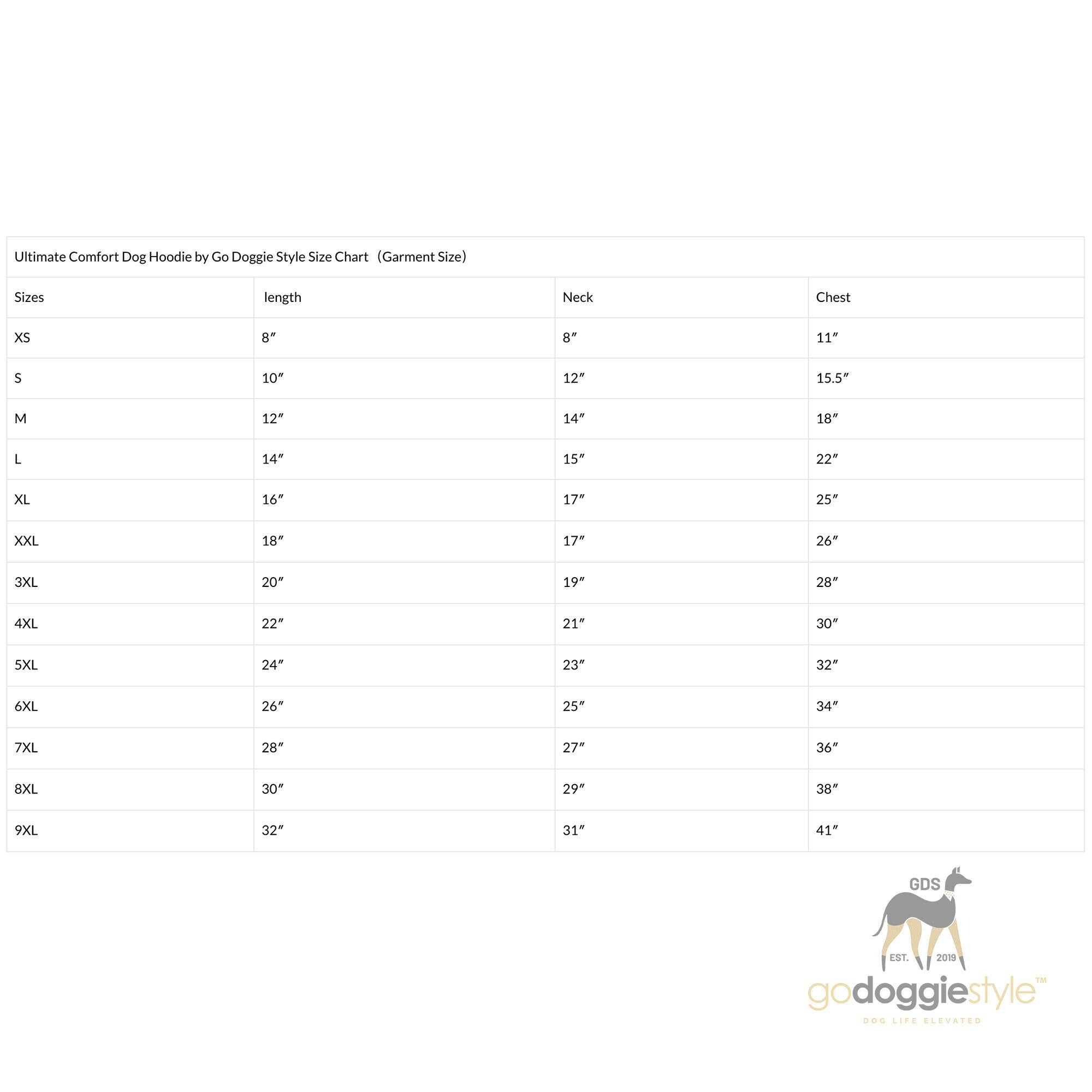 Premium Dog Hoodie - Pet Hoodie - Puppy Clothing - Dog Clothes - Outdoor Dog Coat - S-9XL Black - godoggiestyle