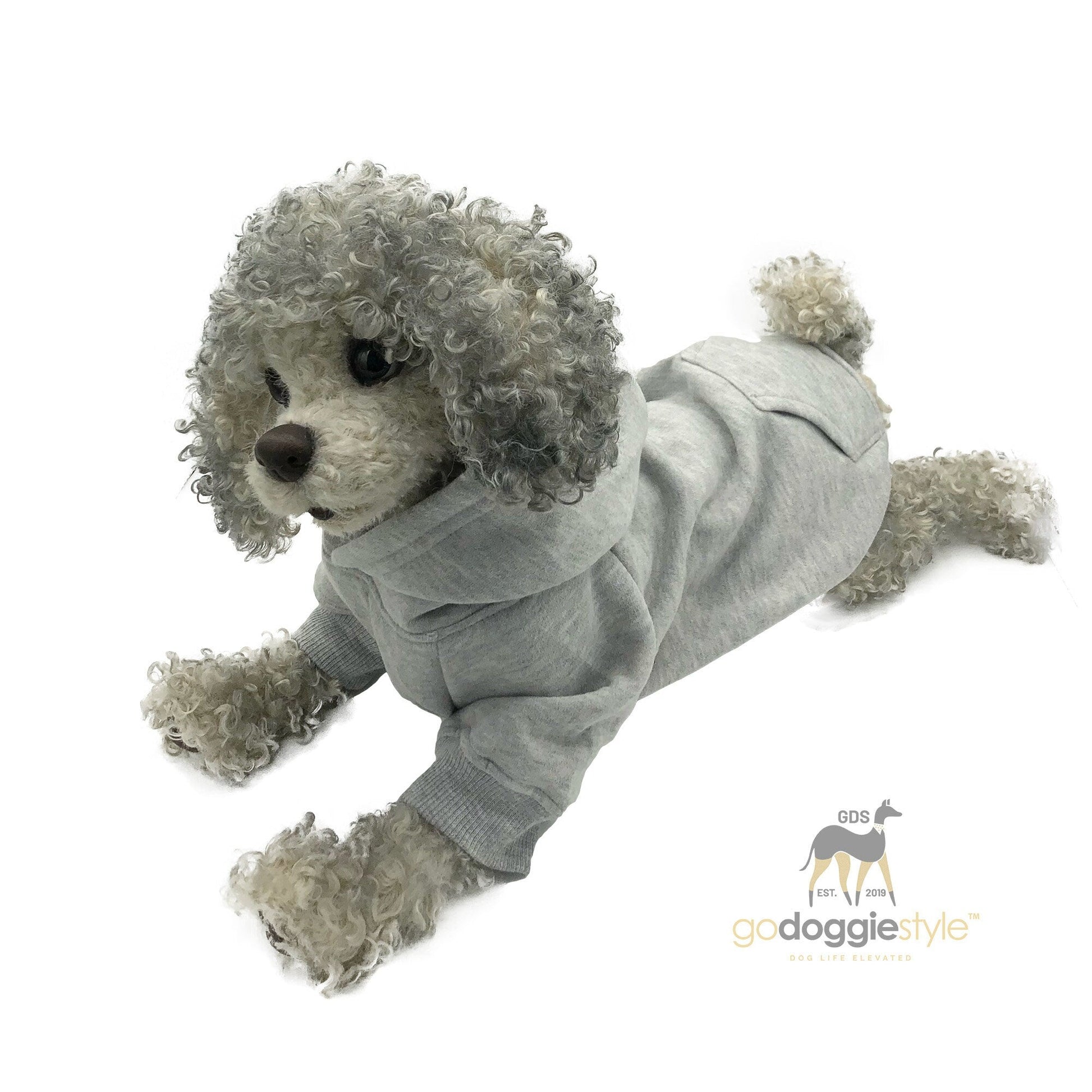 Premium Dog Hoodie - Pet Hoodie - Puppy Clothing - Dog Clothes - Outdoor Dog Coat - S-9XL Black - godoggiestyle