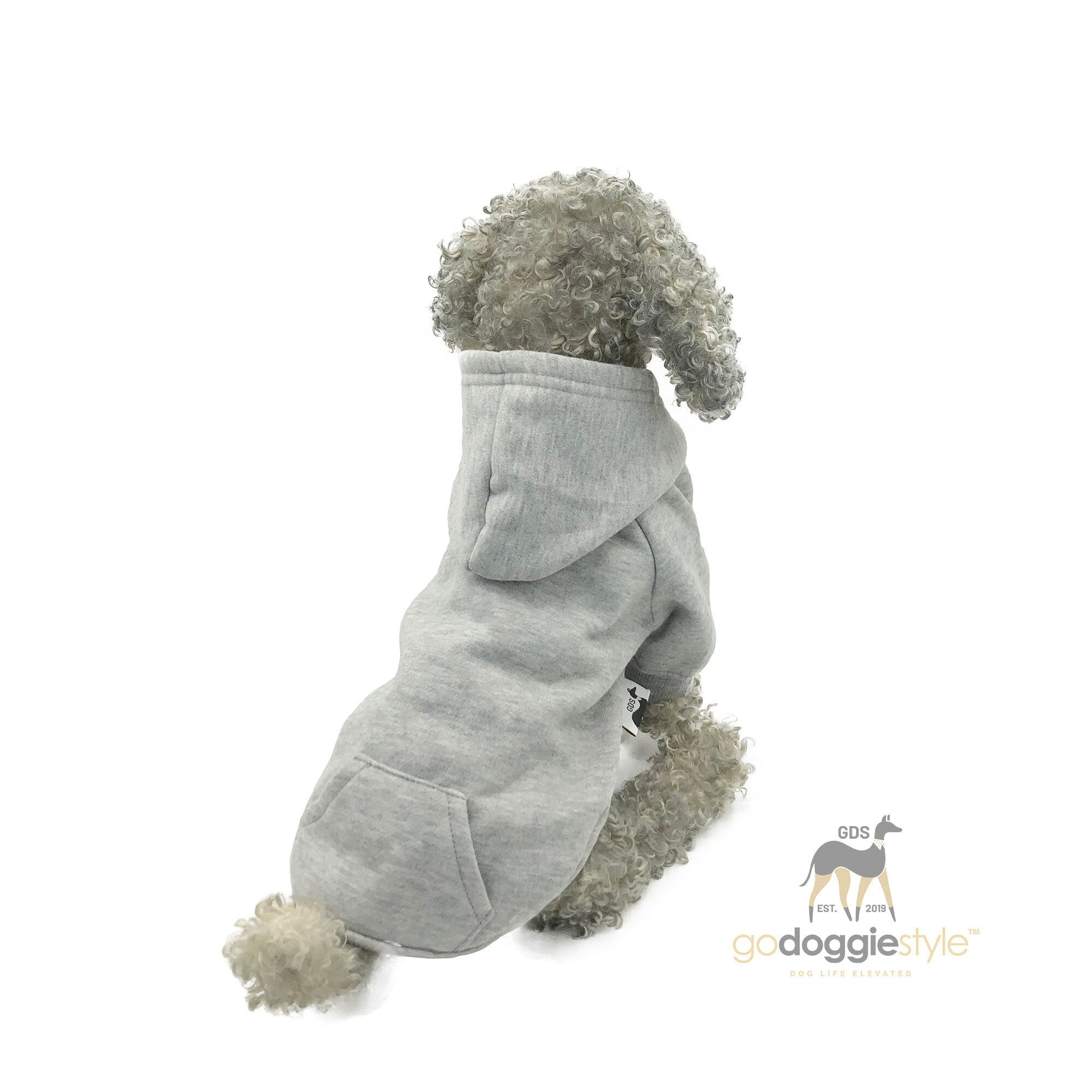 Premium Dog Hoodie - Pet Hoodie - Puppy Clothing - Dog Clothes - Outdoor Dog Coat - S-9XL Black - godoggiestyle