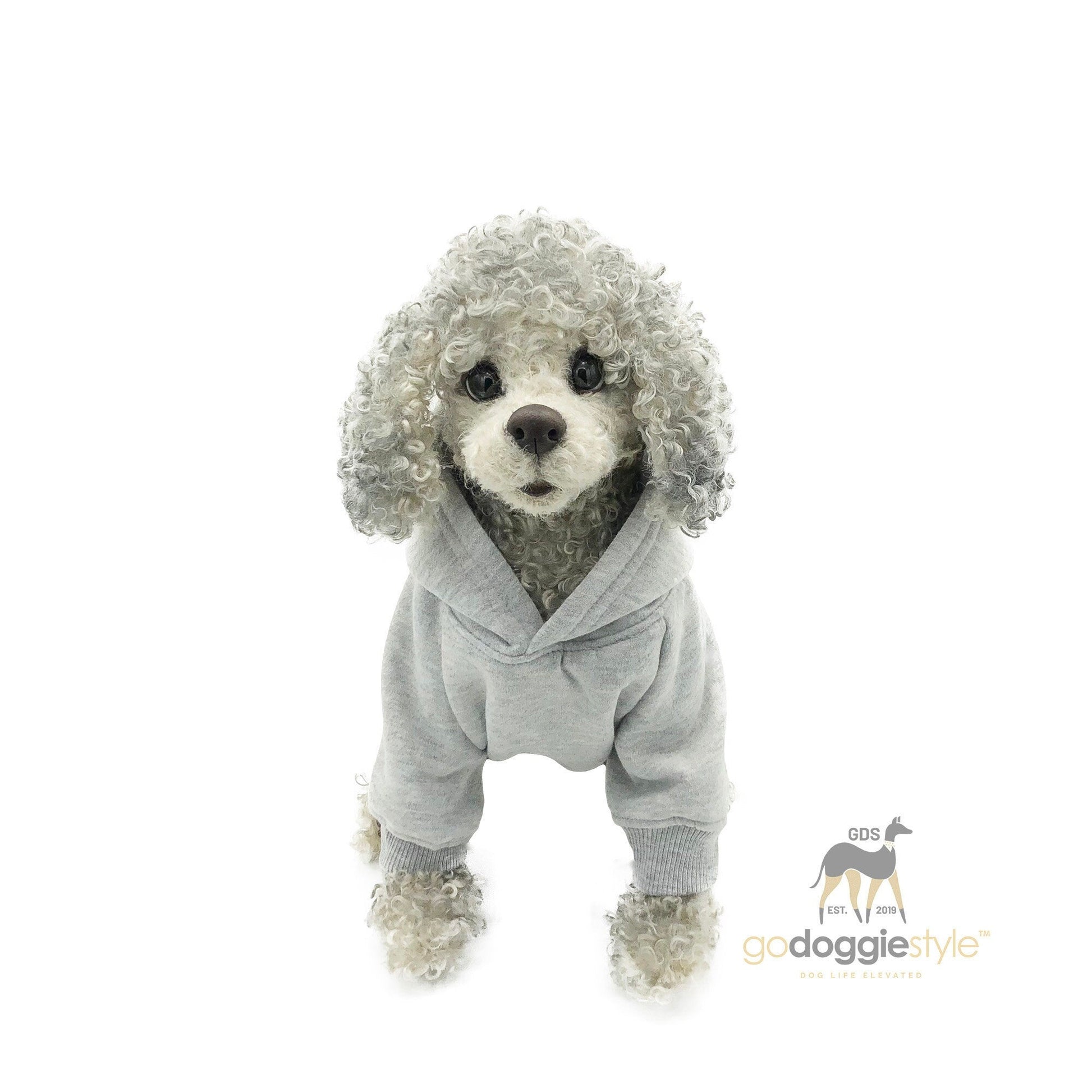 Premium Dog Hoodie - Pet Hoodie - Puppy Clothing - Dog Clothes - Outdoor Dog Coat - S-9XL White - godoggiestyle