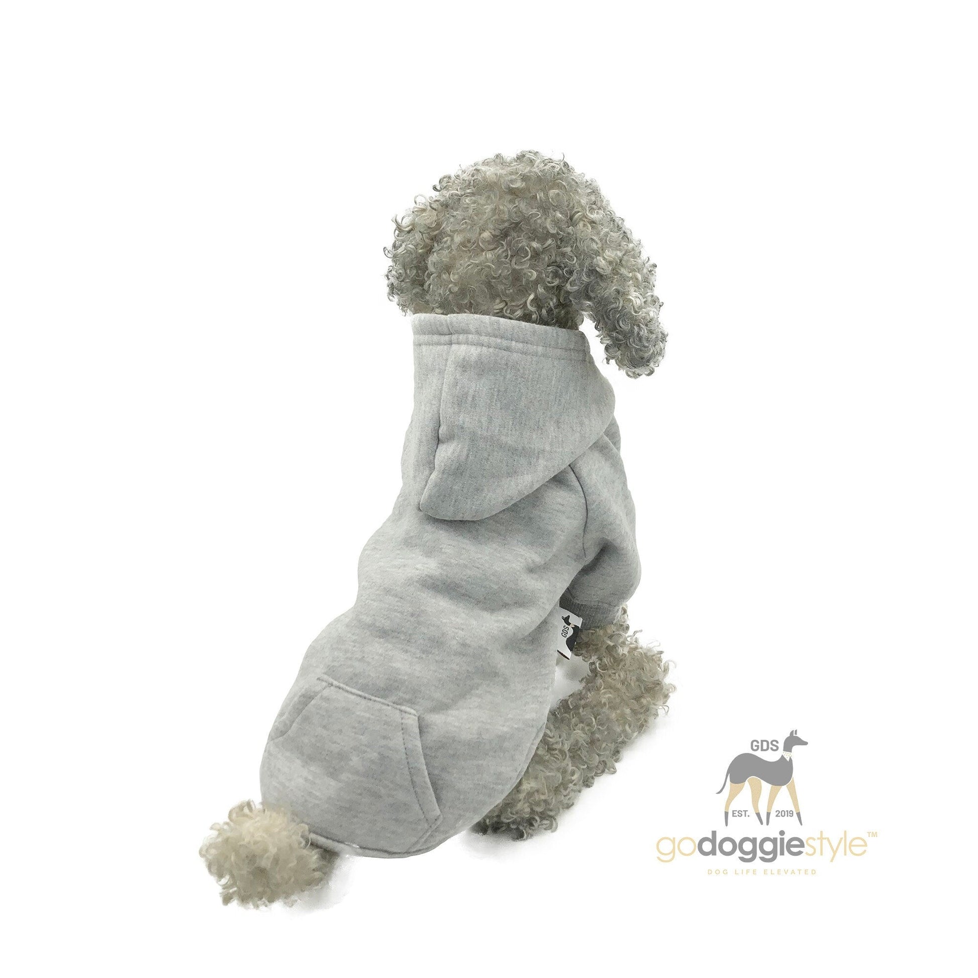 Premium Dog Hoodie - Pet Hoodie - Puppy Clothing - Dog Clothes - Outdoor Dog Coat - S-9XL White - godoggiestyle
