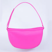 Signature Sling Luxury Dog Carrier (Fuschia)-Handmade In USA-Small Dog Carrier-Faux Mink Lining-Adjustable Shoulder Strap-godoggiestyle