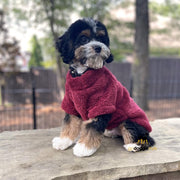 Super Soft Plush Lightweight Pullover Dog Sweater - Burgundy - Warm Soft Dog Shirt Sweater - Thick Dog Sweater - Size XS to 4XL - godoggiestyle