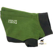 Thick Fleece Dog Coat - Two Tone Green - Step In Dog Jacket - Warm Dog Fleece - Fall Winter Dog Coat - Fits 3 to 150 lbs - godoggiestyle