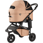 Twill Mocha DOME3 Dog Stroller by Airbuggy (LARGE) - godoggiestyle